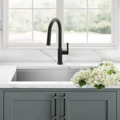 KRAUS Torak Single Handle Pull Down Kitchen Faucet in Matte Black