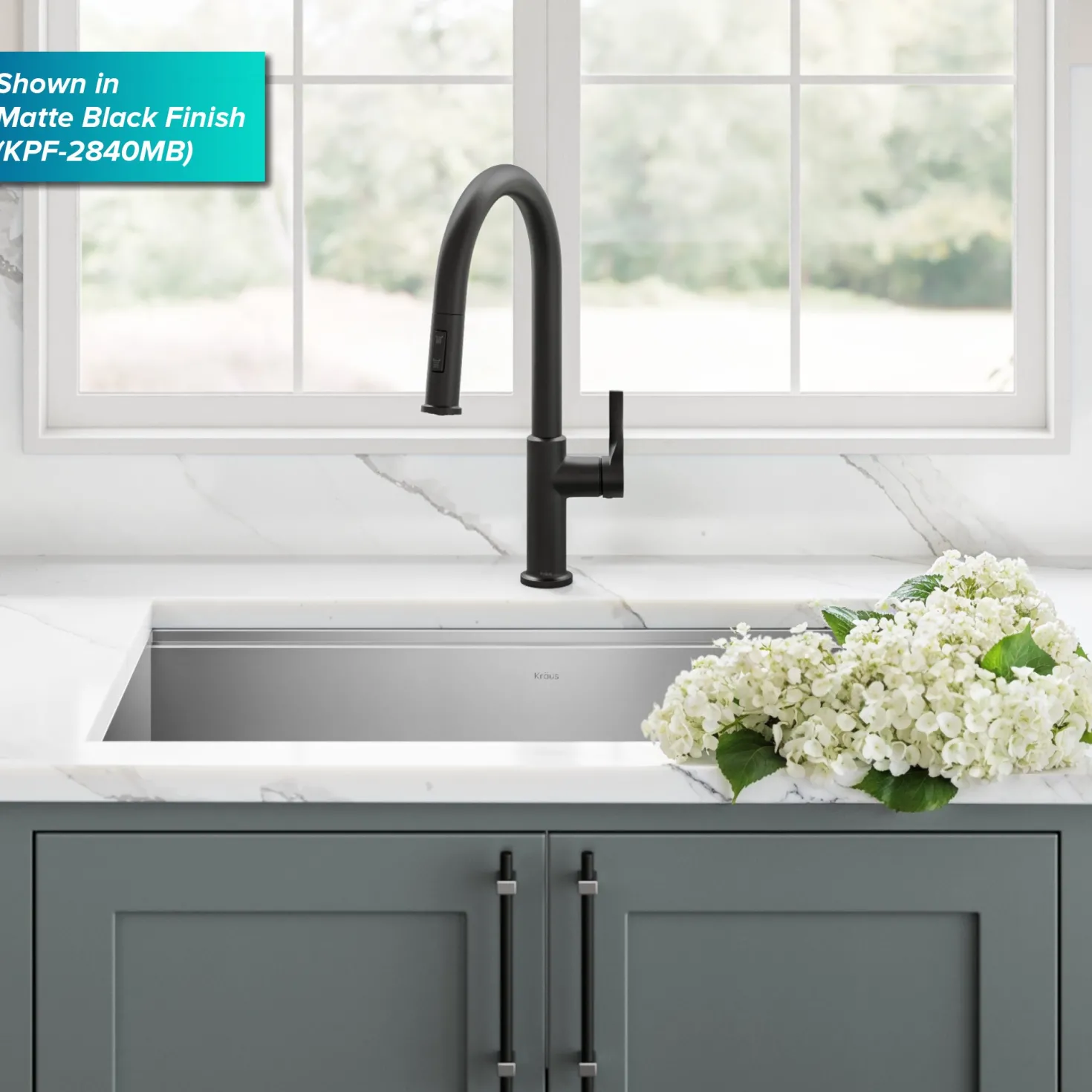 KRAUS Torak Single Handle Pull Down Kitchen Faucet in Spot-Free Stainless