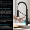 KRAUS Touchless Pull-Down Single Handle 18-Inch Kitchen Faucet in Matte Black