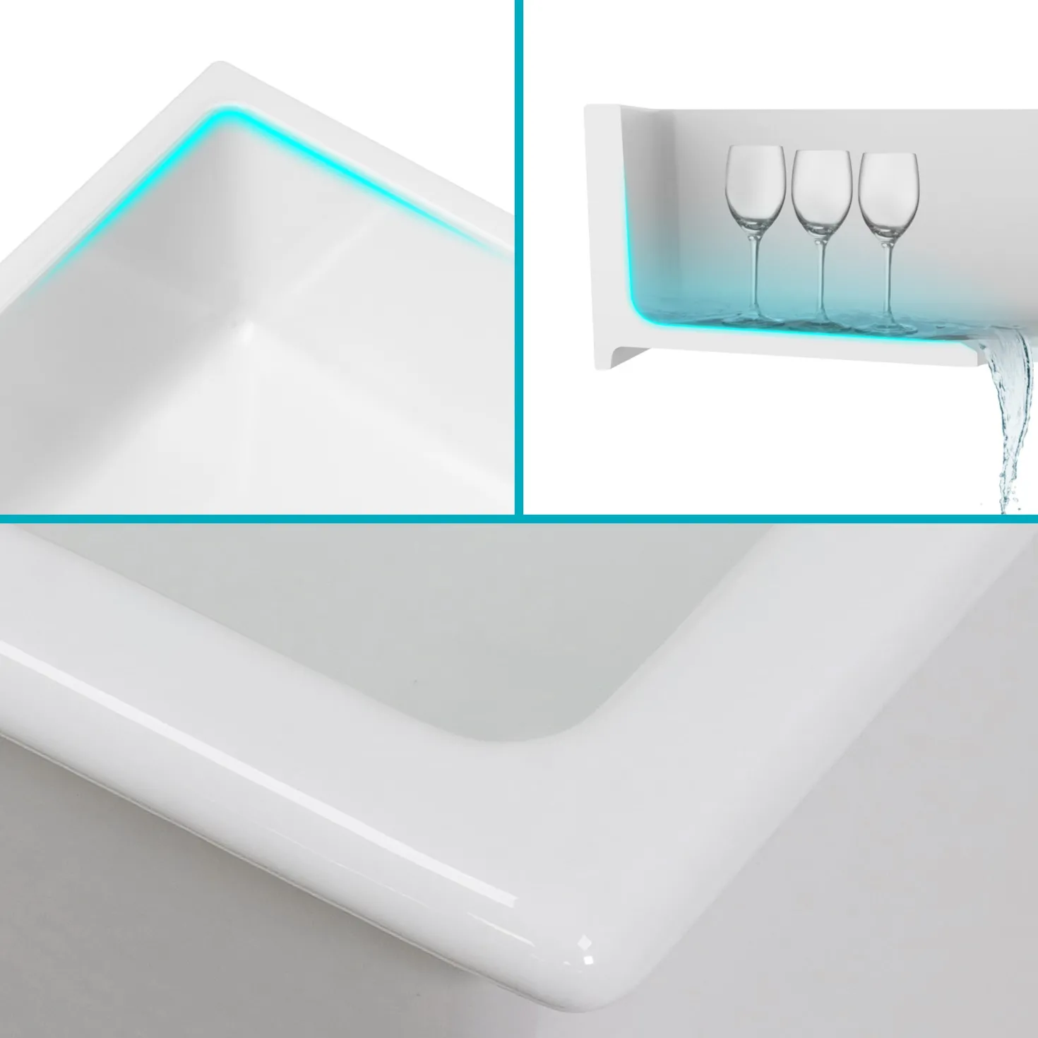 KRAUS Turino 30" Drop-In or Undermount Fireclay Kitchen Sink with Thick Mounting Deck in Gloss White
