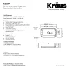 KRAUS 32” Undermount 18 gauge Stainless Steel Single Bowl Kitchen Sink