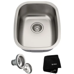 KRAUS 15" Undermount Prep Sink with Rear Drain