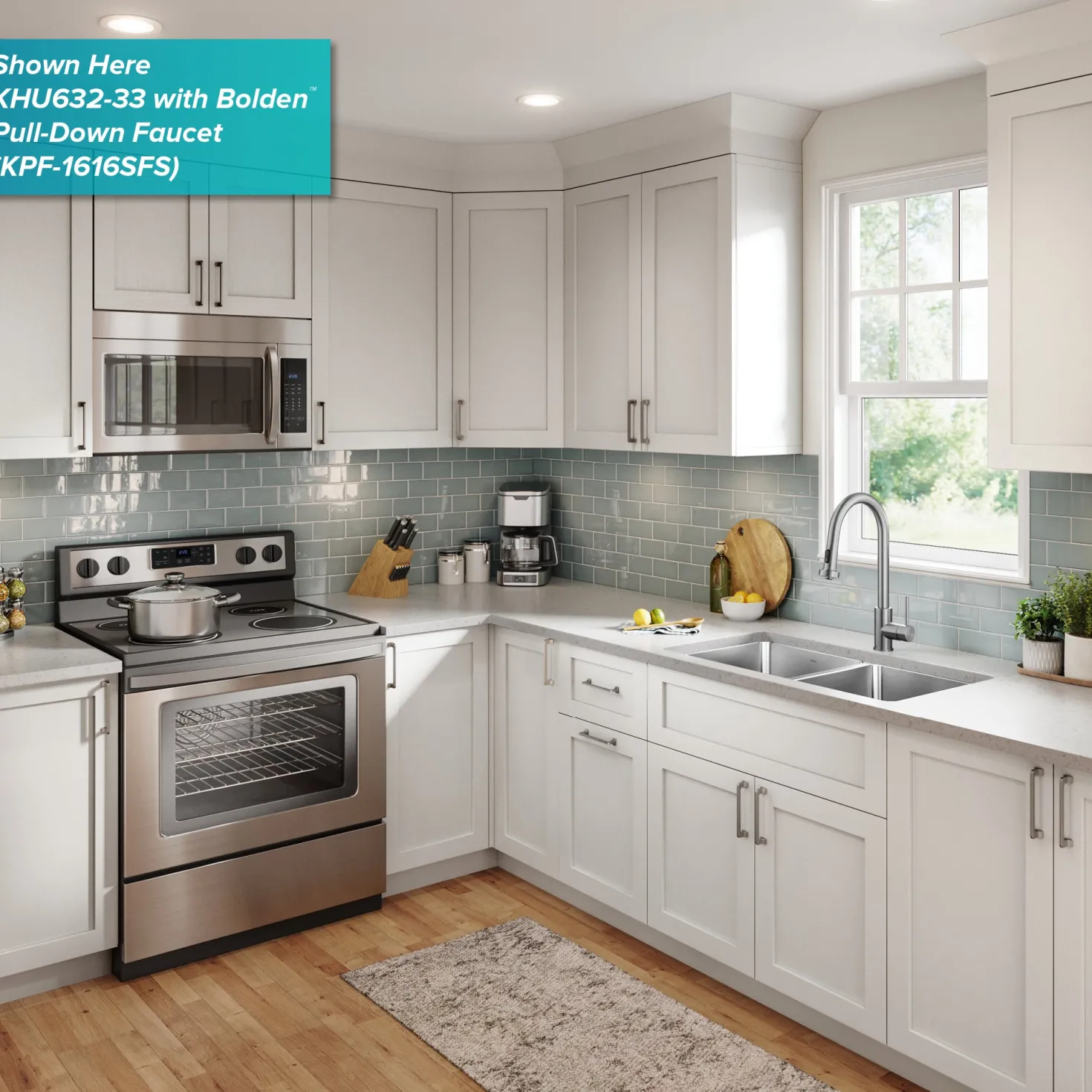 KRAUS 25” Undermount Single Bowl Side-Drain Stainless Kitchen Sink