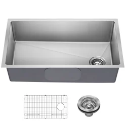 KRAUS 33” Undermount Single Bowl Stainless Steel Kitchen Sink