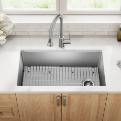 KRAUS 33” Undermount Single Bowl Stainless Steel Kitchen Sink
