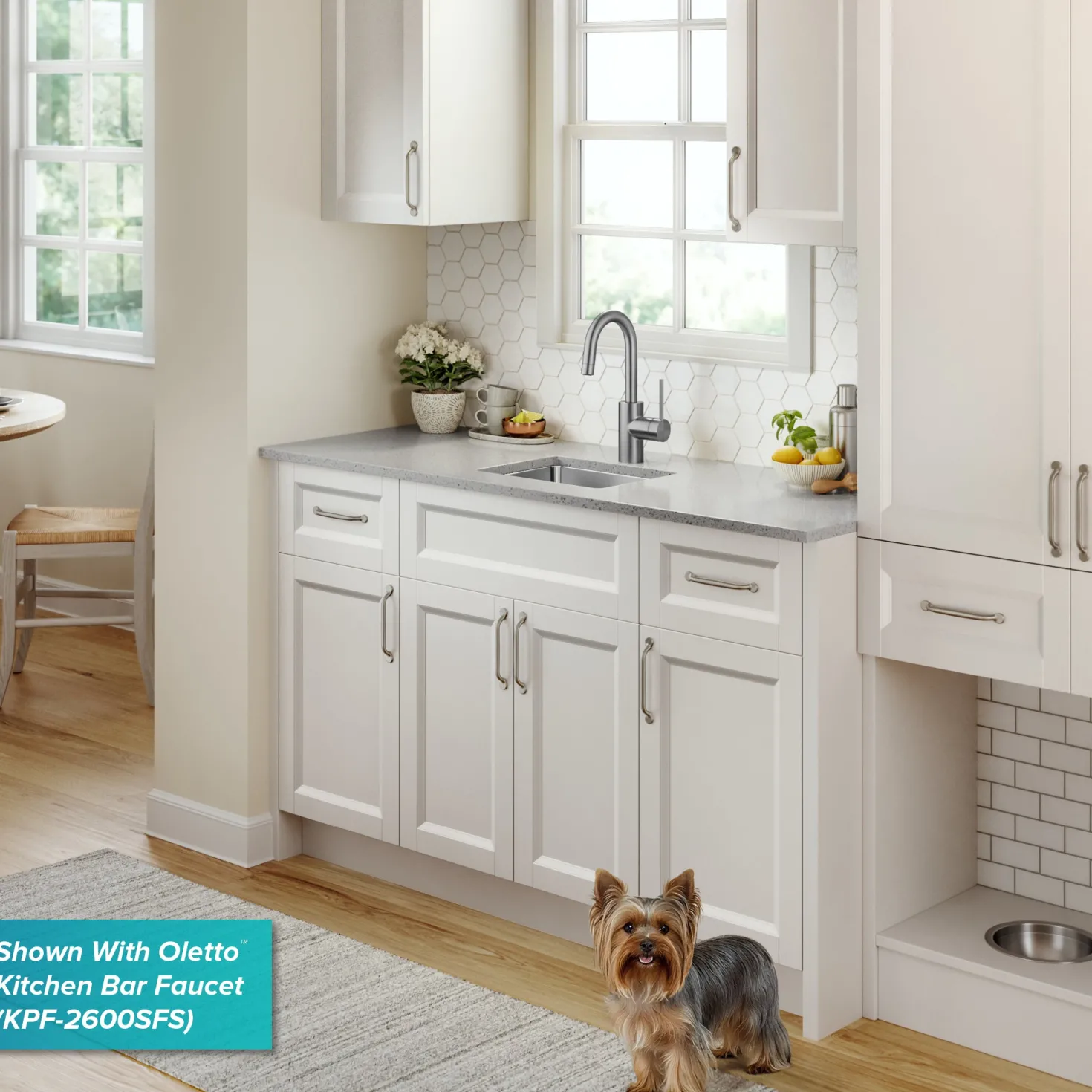 KRAUS 15” Undermount Single Bowl Stainless Steel Kitchen Bar Sink