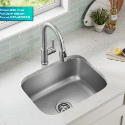 KRAUS 23" Undermount Single Bowl Stainless Steel Kitchen Sink