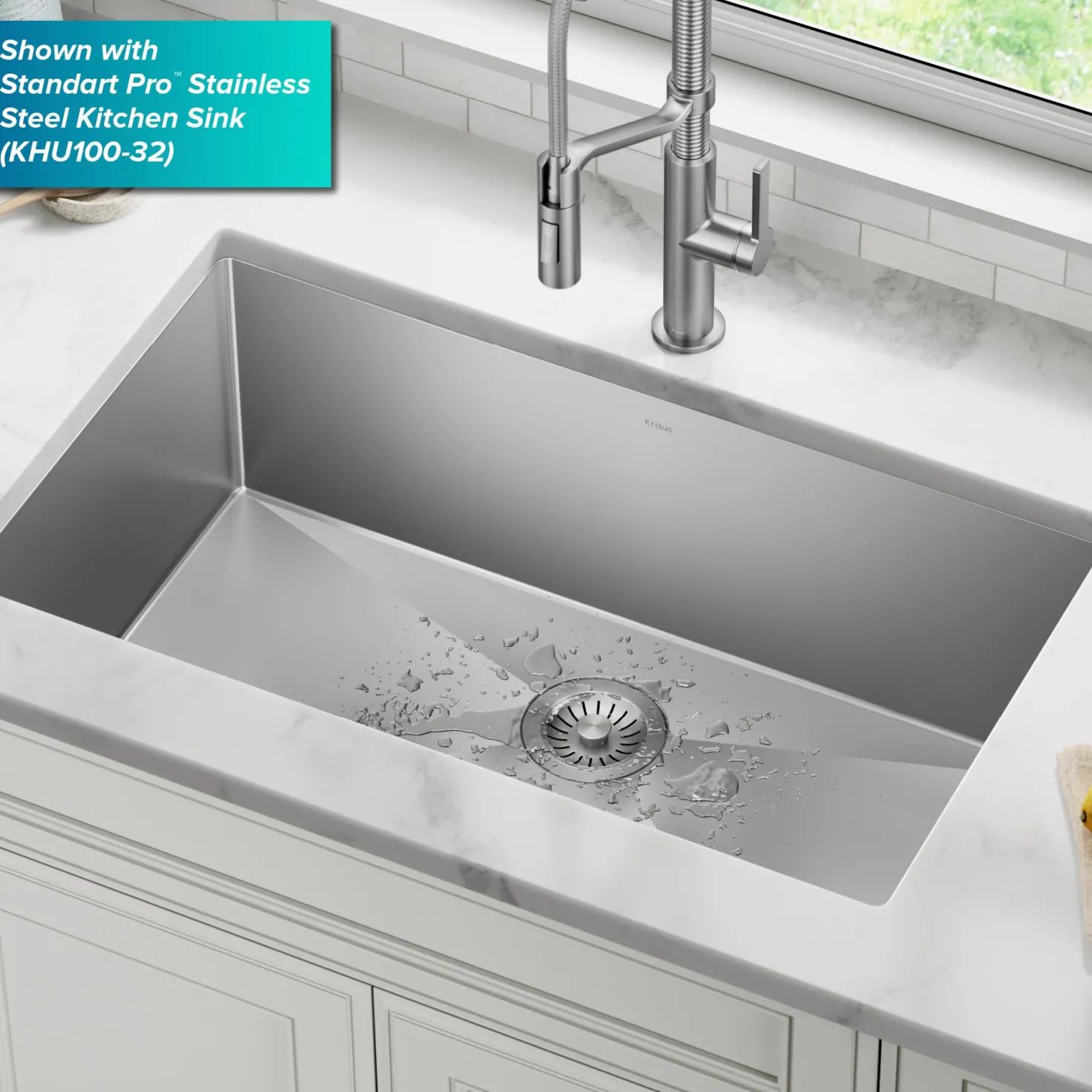 KRAUS Universal Kitchen Sink Strainer Stopper for Garbage Disposals