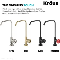 KRAUS Urbix Drinking Water Dispenser Kitchen Faucet in Brushed Gold