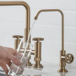 KRAUS Urbix Drinking Water Dispenser Kitchen Faucet in Brushed Gold