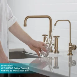 KRAUS Urbix Drinking Water Dispenser Kitchen Faucet in Spot Free Stainless Steel