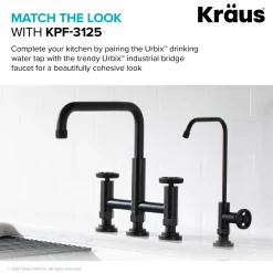KRAUS Urbix Drinking Water Dispenser Kitchen Faucet in Matte Black