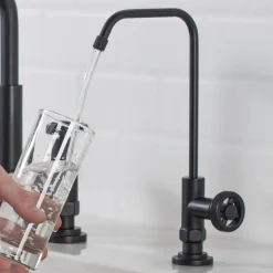 KRAUS Urbix Drinking Water Dispenser Kitchen Faucet in Matte Black