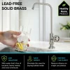 KRAUS Urbix Industrial Bridge Kitchen Faucet & Water Filter Faucet in Spot Free Stainless Steel