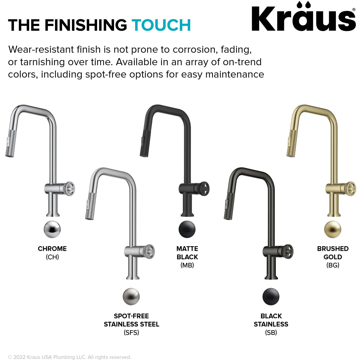KRAUS Urbix Industrial Pull-Down Single Handle Kitchen Faucet in Brushed Gold