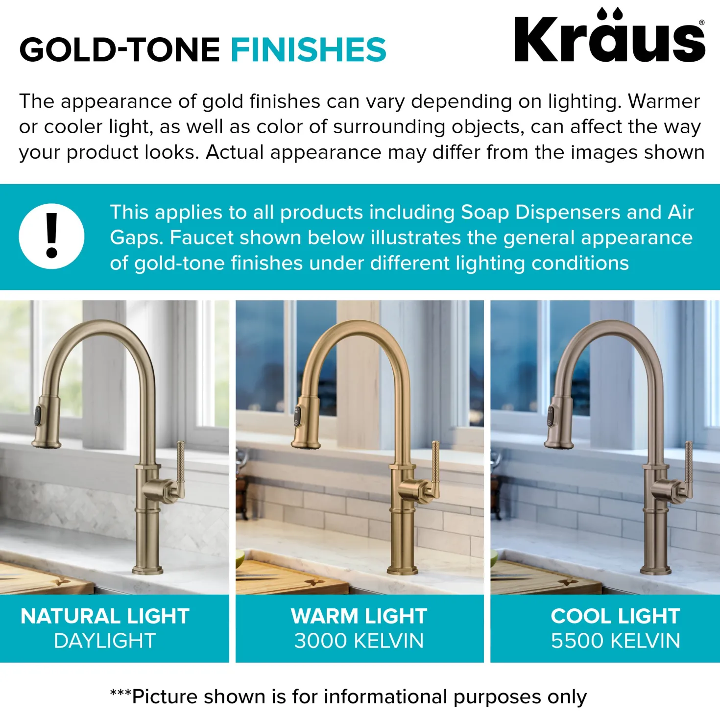 KRAUS Urbix Industrial Pull-Down Single Handle Kitchen Faucet in Brushed Gold