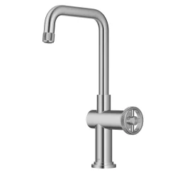 KRAUS Urbix Industrial Single Handle Kitchen Bar Faucet in Stainless