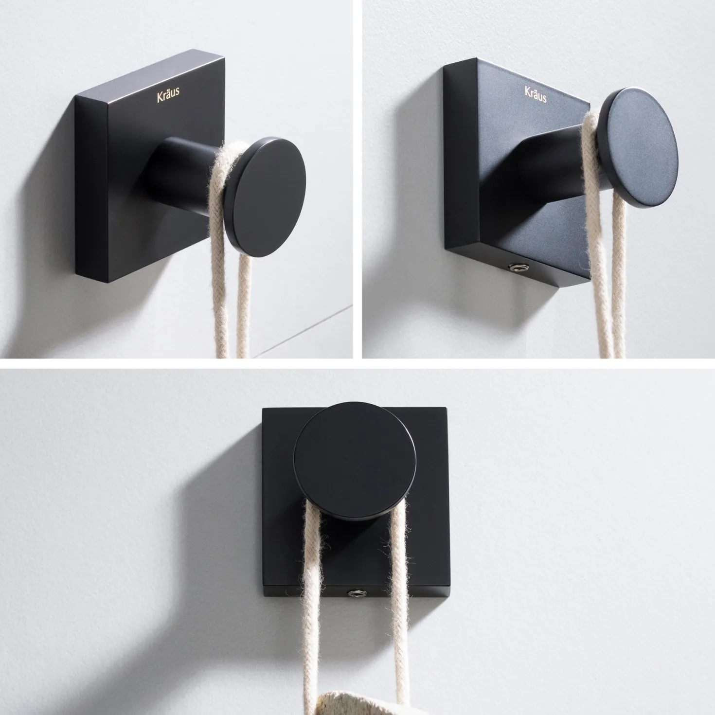 KRAUS Ventus Bathroom Robe and Towel Hook