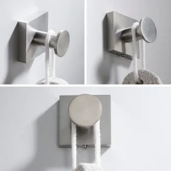 KRAUS Ventus Bathroom Robe and Towel Hook