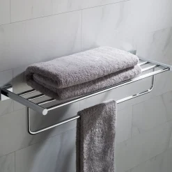KRAUS Ventus Bathroom Shelf with Towel Bar