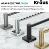 KRAUS Ventus Bathroom Shelf with Towel Bar, Brushed Gold Finish
