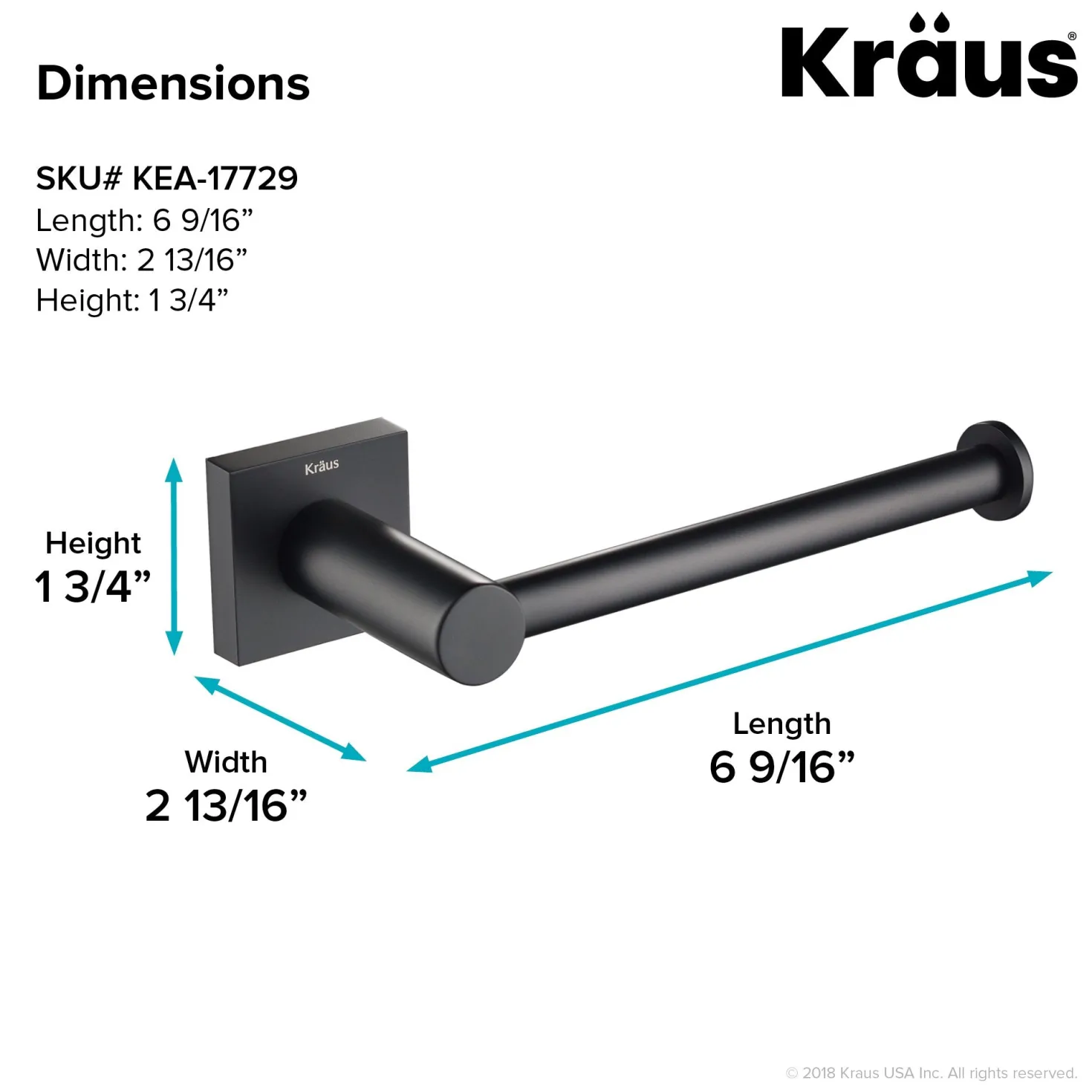 KRAUS Ventus Bathroom Toilet Paper Holder