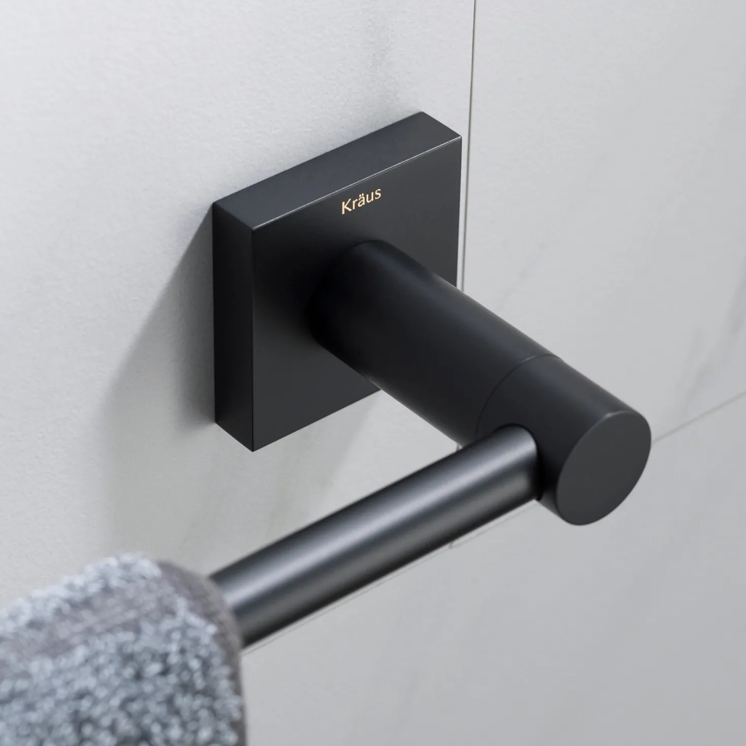 KRAUS Ventus Wall Mount Bathroom Towel Bar
