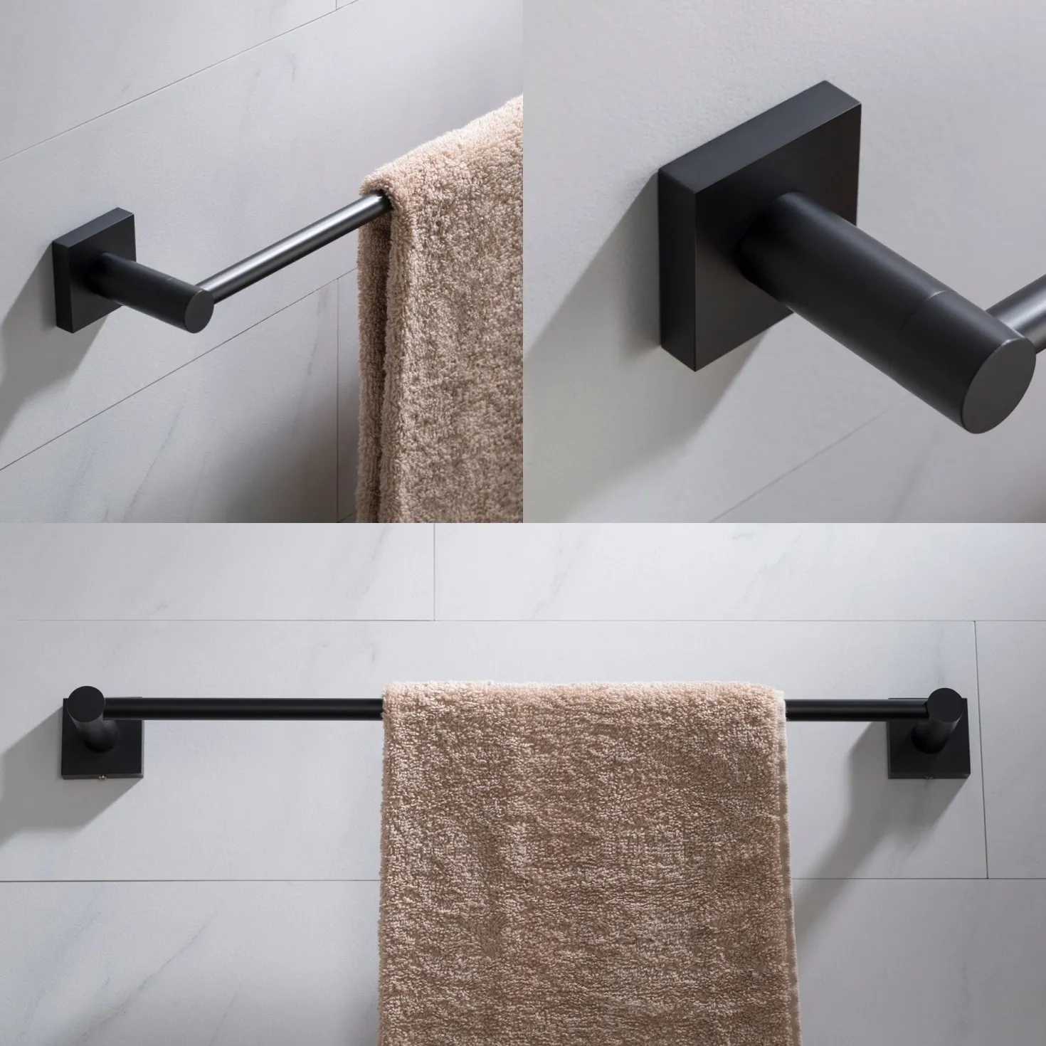 KRAUS Ventus Wall Mount Bathroom Towel Bar