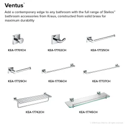 KRAUS Ventus Wall Mount Bathroom Towel Bar