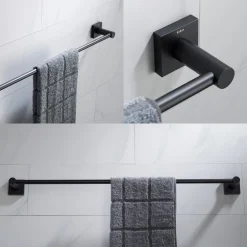 KRAUS Ventus Wall Mount Bathroom Towel Bar