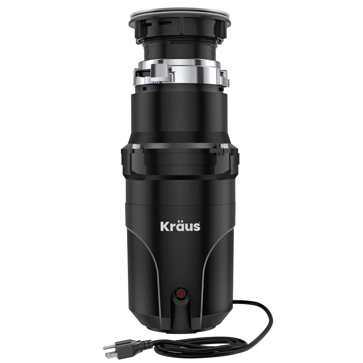 KRAUS WasteGuard High-Speed 1/2 HP Continuous Feed Ultra-Quiet Motor Garbage Disposal