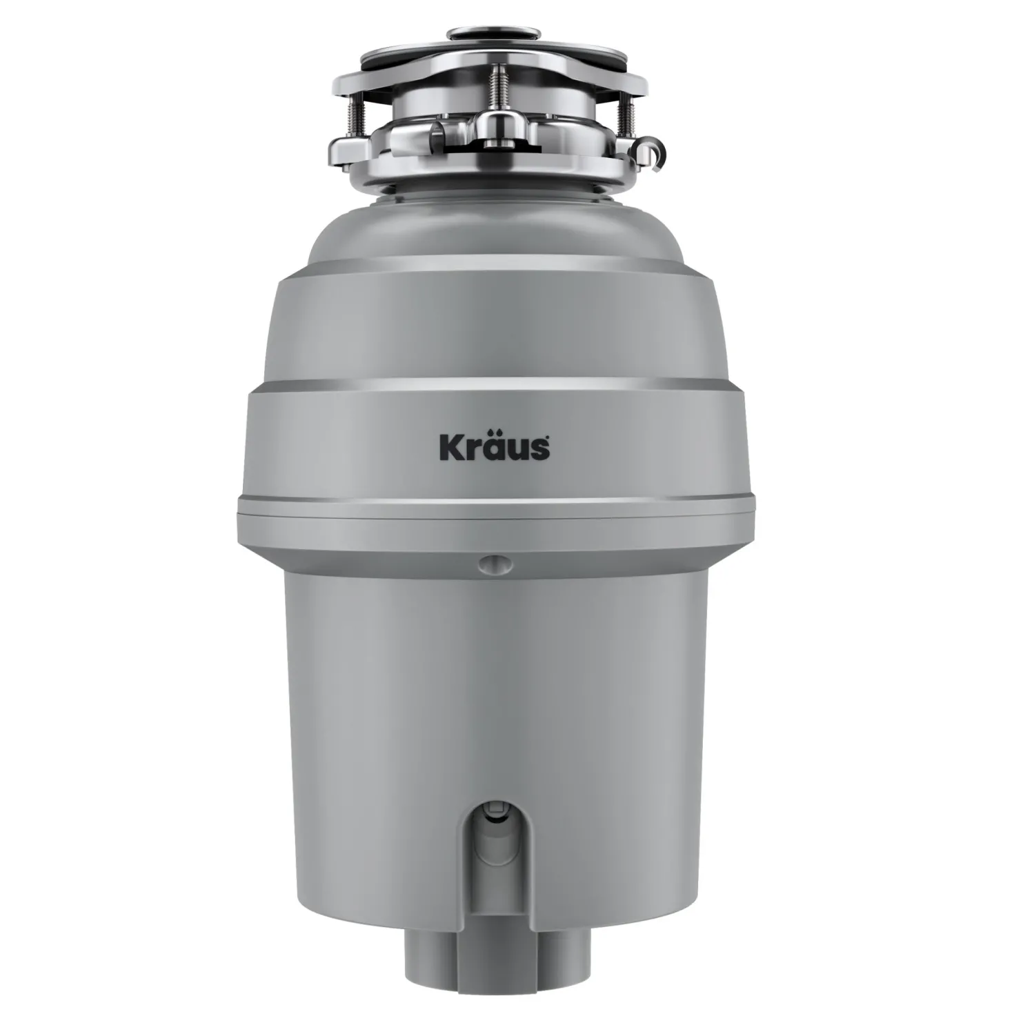KRAUS WasteGuard High-Speed 3/4 HP Continuous Feed Ultra-Quiet Garbage Disposal with Power Cord - Flange Included