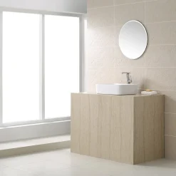 KRAUS White Rectangular Ceramic Bathroom Sink with Pop Up Drain