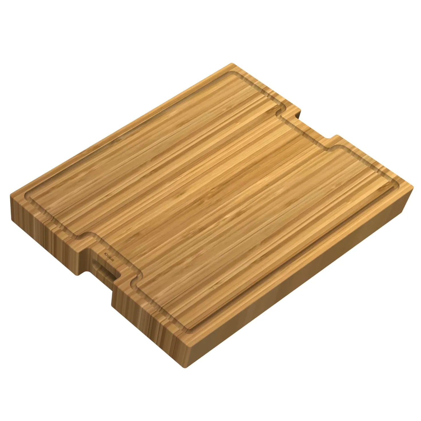 KRAUS Workstation Kitchen Sink Solid Bamboo Cutting Board/Serving Board