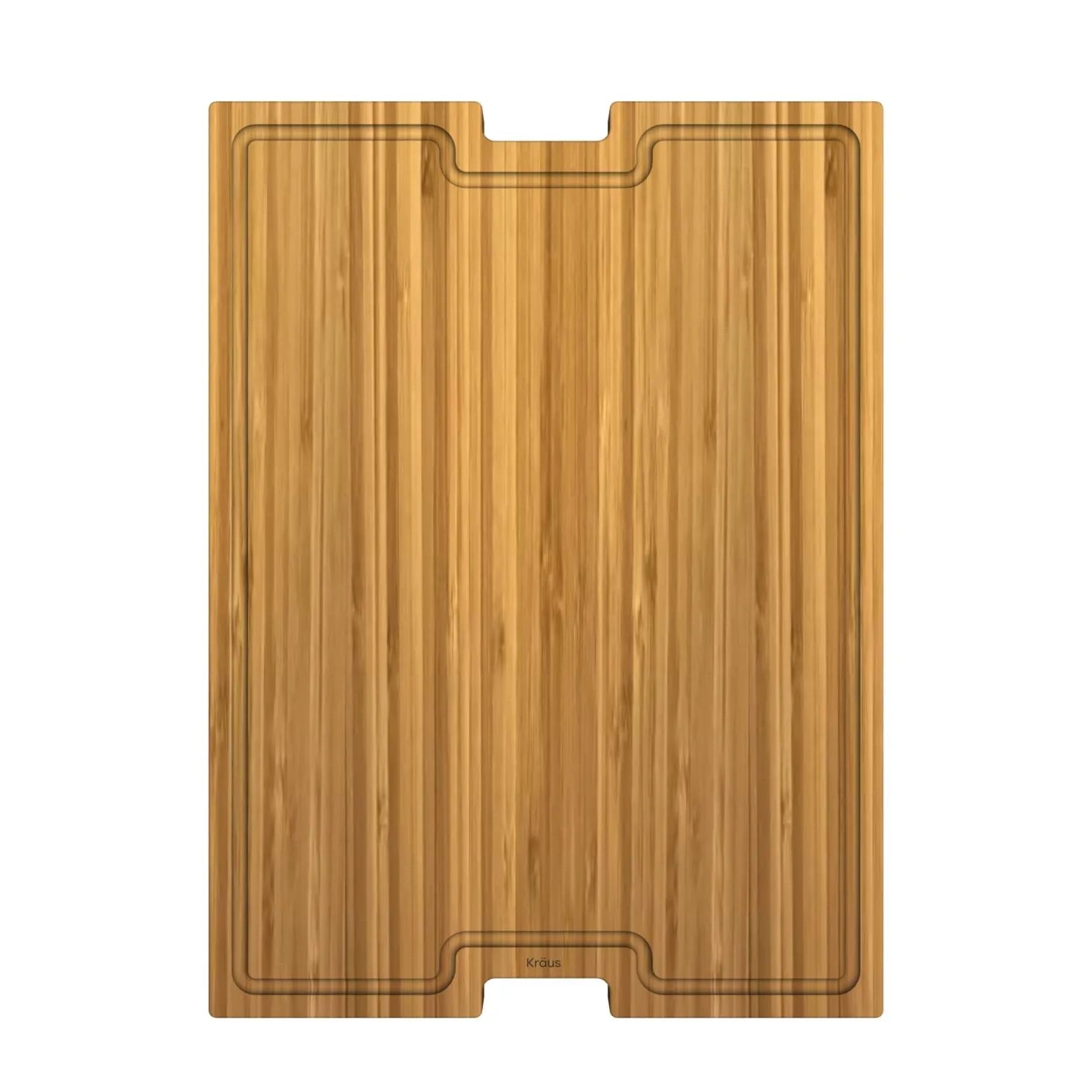 KRAUS Workstation Kitchen Sink Solid Bamboo Cutting Board/Serving Board