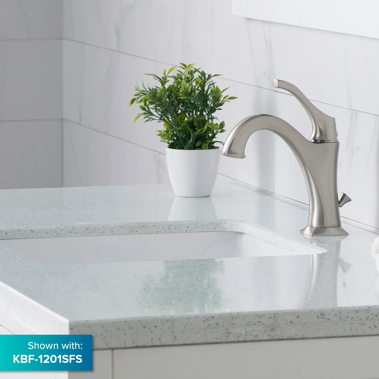 KRAUS 17" x 17" Ceramic Undermount Bathroom Sink in White with Overflow
