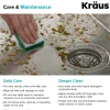 KRAUS 33 x 22 inch Standart PRO Drop-In 16 Gauge Double Bowl 2-Hole Stainless Steel Kitchen Sink