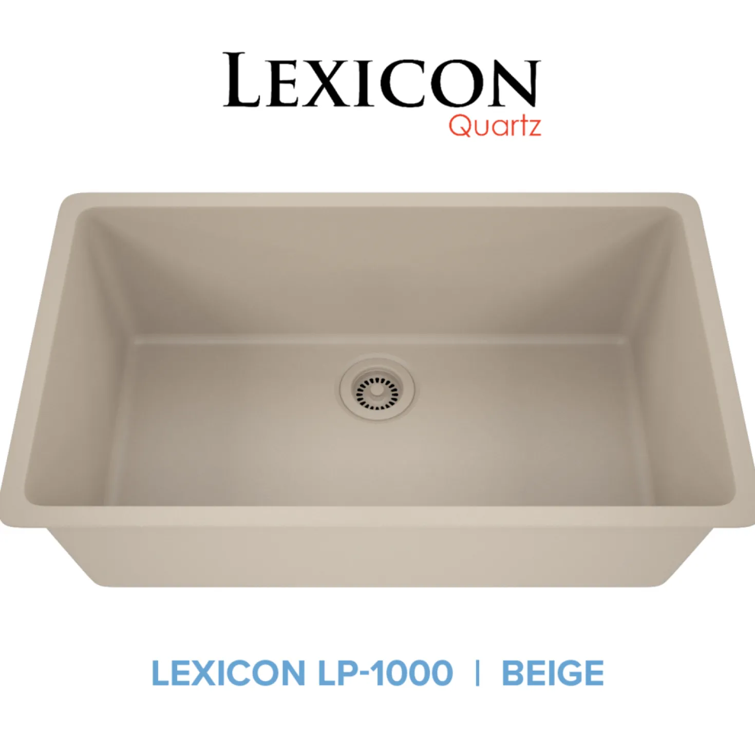 Large 32" Single Bowl Composite Sink