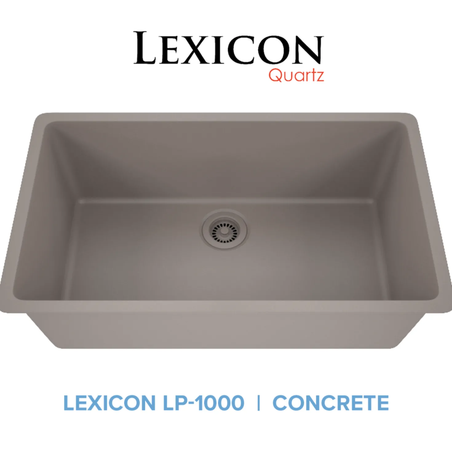 Large 32" Single Bowl Composite Sink