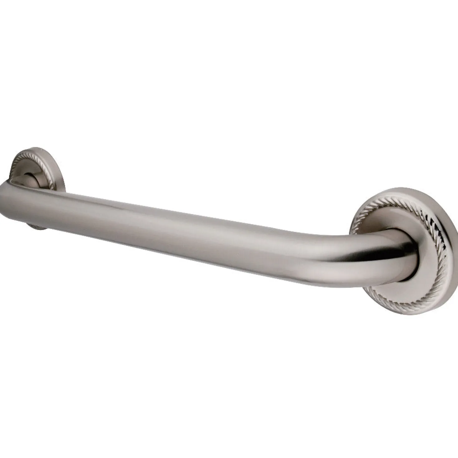 Laurel 12" Brass ADA Grab Bar in Brushed Nickel