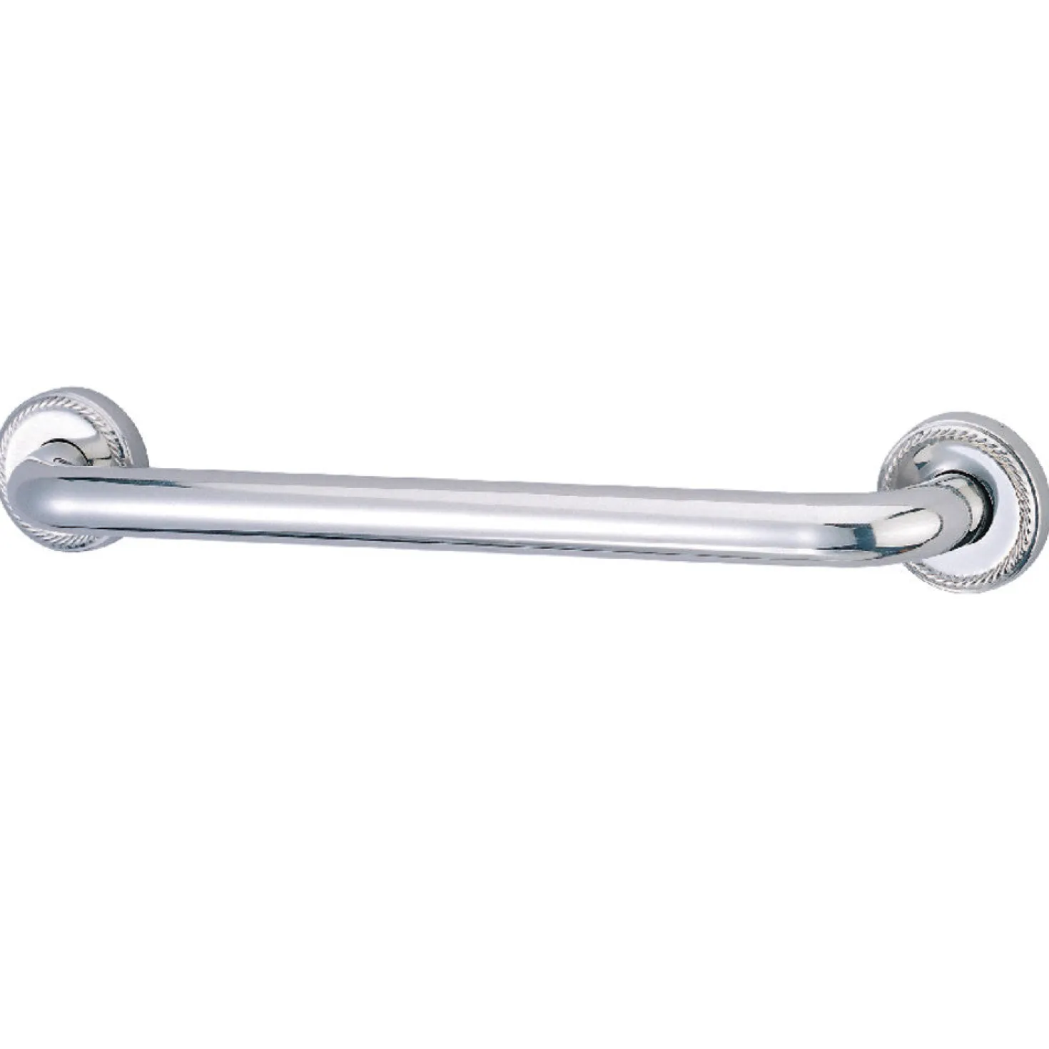 Laurel 12" Brass ADA Grab Bar in Polished Chrome