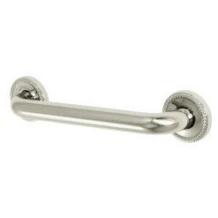 Laurel 12" Brass ADA Grab Bar in Polished Nickel