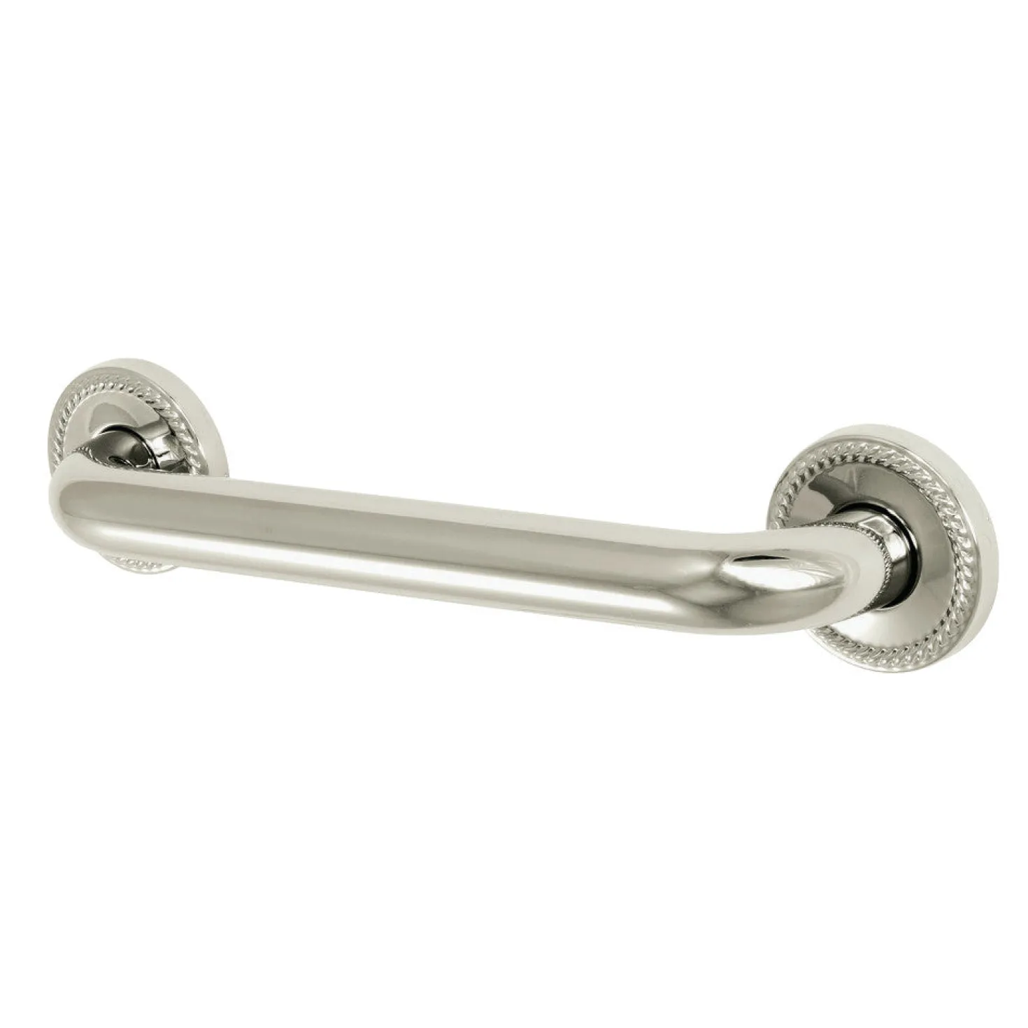 Laurel 12" Brass ADA Grab Bar in Polished Nickel