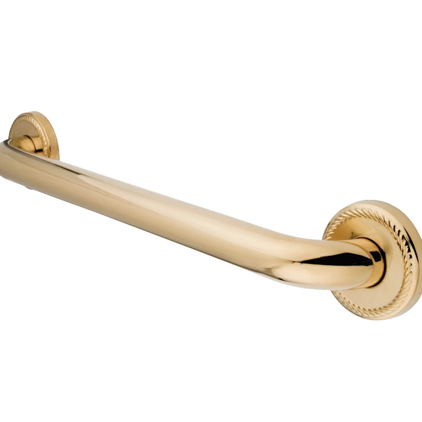 Laurel 12" Brass ADA Grab Bar in Polished Brass
