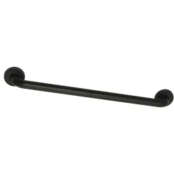 Laurel 24" Brass Decorative Grab Bar in Matte Black