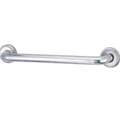 Laurel 24" Brass Decorative Grab Bar in Polished Chrome