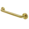 Laurel 16" Brass Decorative Grab Bar in Brushed Brass