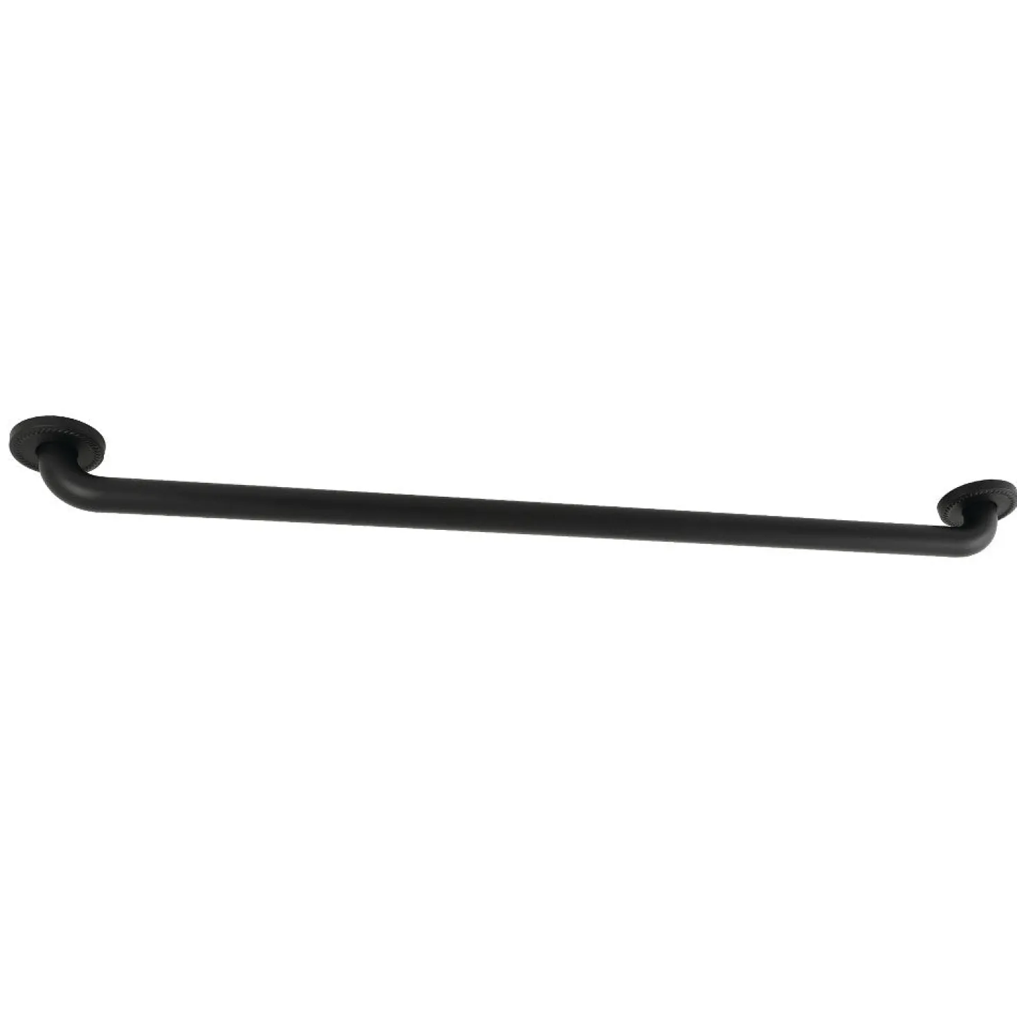 Laurel 36" Brass Decorative Grab Bar in Matte Black