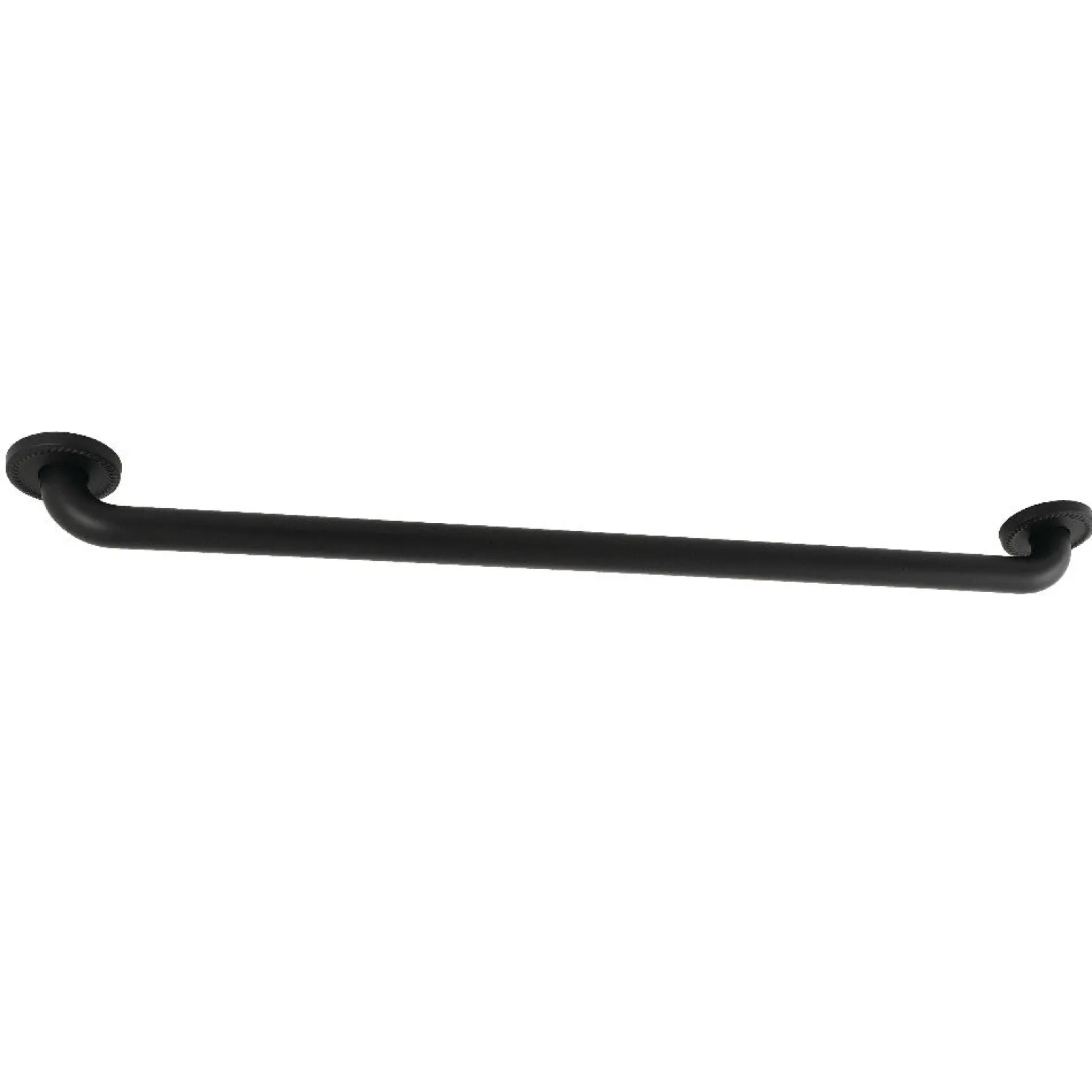 Laurel 32" Brass Decorative Grab Bar in Matte Black
