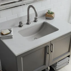 Lexicon Platinum V214 Quartz Composite Rectangle Vanity Sink